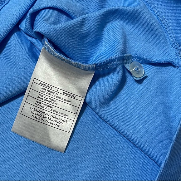 Nike Golf Men’s Short Sleeve Blue Polo Shirt Bay Oaks Country Club Size XXL - Picture 9 of 11